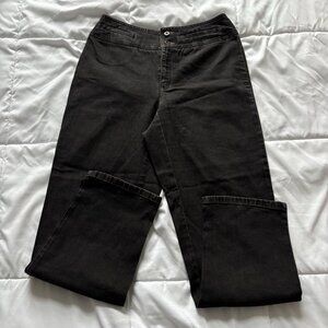 Vintage 80s 90s Y2K Lizwear Jeans Womens Black Denim Cotton High Rise Grunge